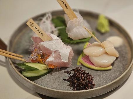 刺身 刺身 和食,日本食,魚の写真素材