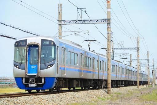 西鉄(西日本鉄道)3000形電車 西鉄(西日本鉄道)3000形電車 西鉄,西日本鉄道,3000形の写真素材
