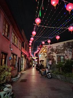 Photo, taiwan, townscape, night, 