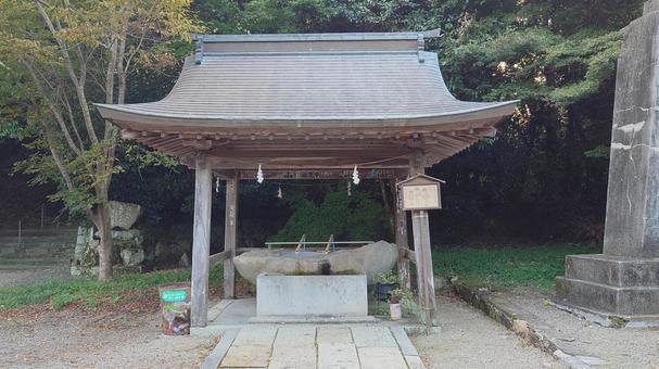 岡山県-中山神社-手水舎 中山神社,神社,美作国の写真素材