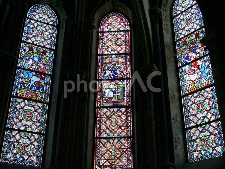 スミュールアンオーソワ　ノートルダム教会 フランス,スミュール・アン・オーソワ,ノートル・ダム教会の写真素材