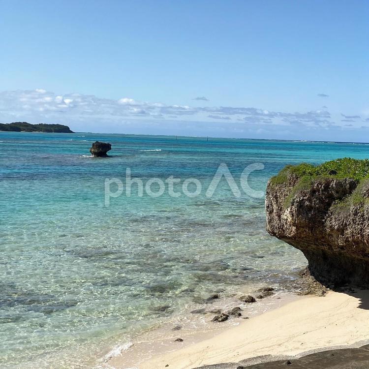宮古島の海 宮古島,海,池間大橋の写真素材