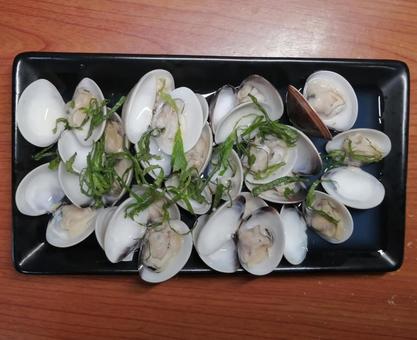 ハマグリの酒蒸し ハマグリの酒蒸しの写真