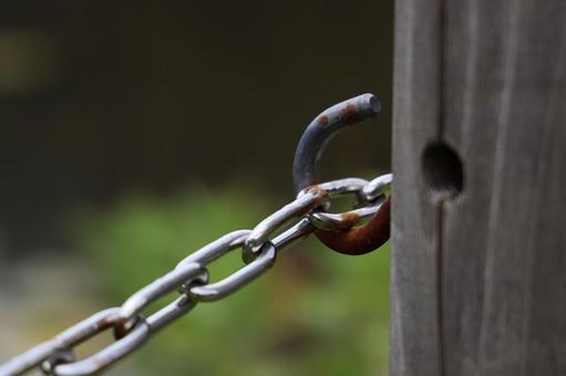Photo, lock, chain, metal, 