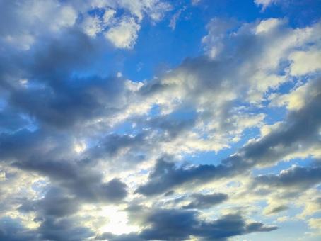 青空と雲 青空と雲の写真