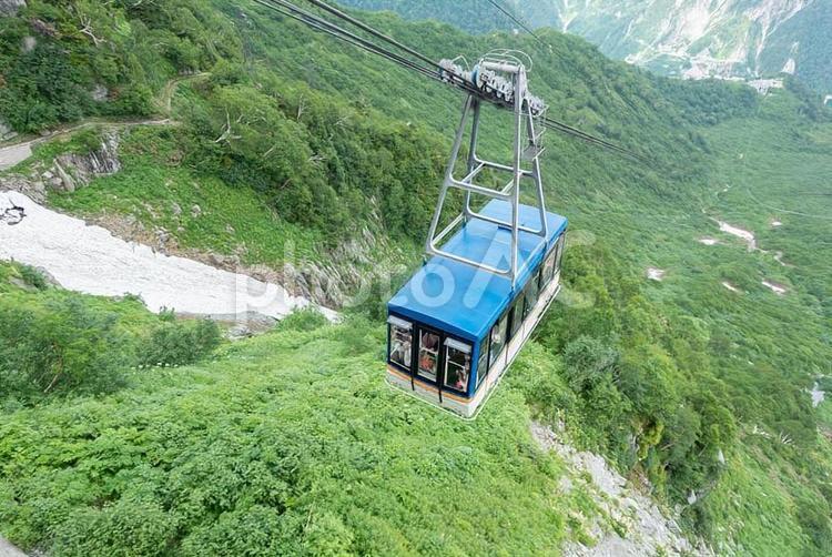 立山アルペンルート　ロープウエイ 立山アルペンルート,立山,室堂の写真素材