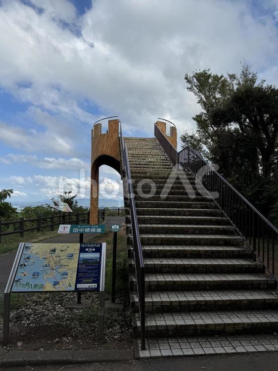 展海峰の展望台の風景 展海峰,展望台,佐世保市の写真素材