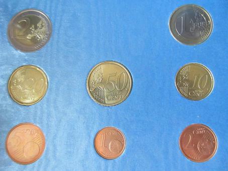 Photo, coin, euro, set, 