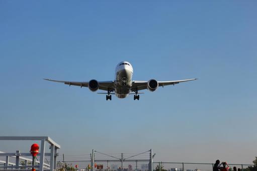 着陸 1511 02 飛行機,航空機,旅客機の写真素材