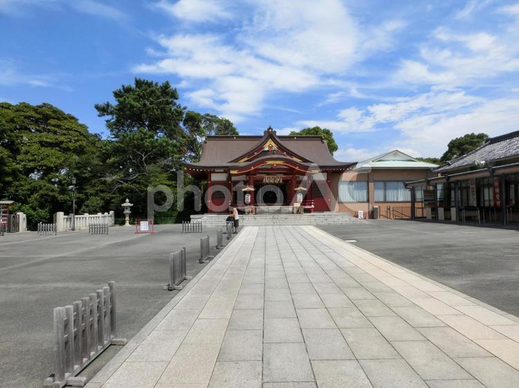 稲毛浅間神社の景色-10 稲毛浅間神社,千葉県千葉市稲毛区稲毛,参道の写真素材