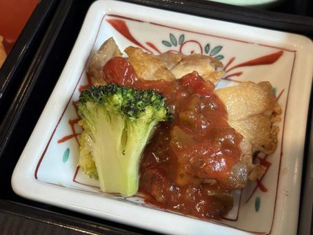 グリルチキン 昼食,レストラン,食事の写真素材