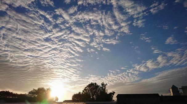 夕方の空 夕方の空の写真