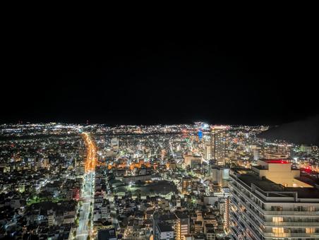 岐阜シティタワーから見える岐阜市内の夜景 岐阜シティタワーから見える岐阜市内の夜景 夜景,岐阜市,岐阜県の写真素材