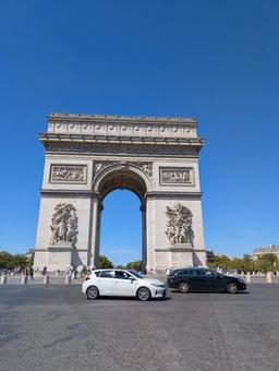 凱旋門 凱旋門,パリ,フランスの写真素材