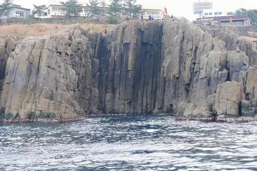 東尋坊 自然風景,天然記念物,福井の写真素材