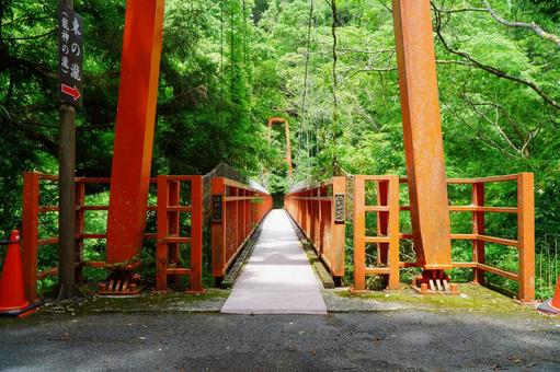 丹生川　上流571 河川,橋,歩行者専用の写真素材