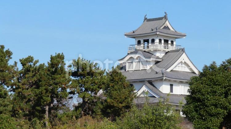 長浜城　模擬天守 長浜城,豊臣秀吉,羽柴秀吉の写真素材