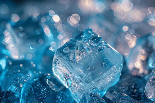 夏を感じるクールな氷の質感 夏を感じるクールな氷の質感の写真