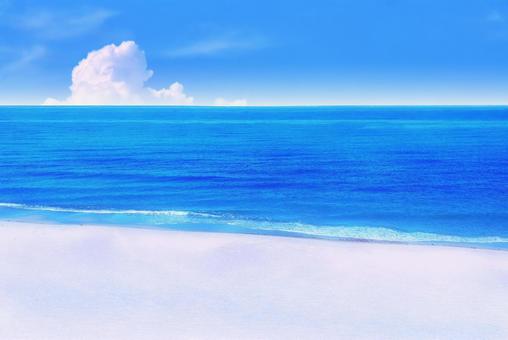 夏の青い海・日本海 夏の青い海・日本海の写真