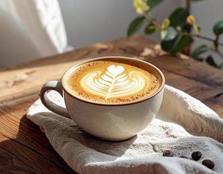 カフェラテの写真