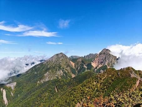 八ヶ岳の主役の山々 八ヶ岳の主役の山々の写真
