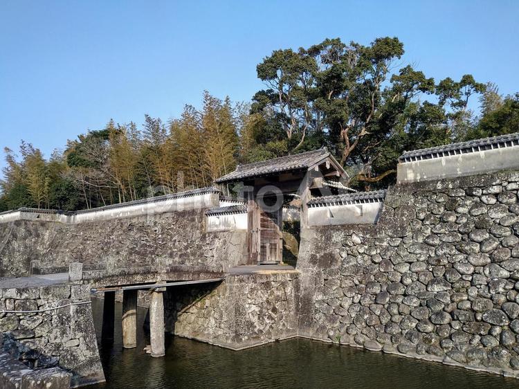 長崎県五島市の福江城 福江,長崎県,五島市の写真素材