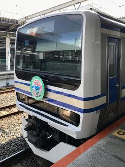 E231系 成田線 120周年記念塗装 E231系 成田線 120周年記念塗装 成田線,e231系,0番台の写真素材