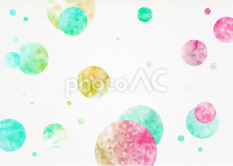 宝石風の水玉模様の背景素材（背景色：白） 宝石,ジュエリー,ボケの写真素材