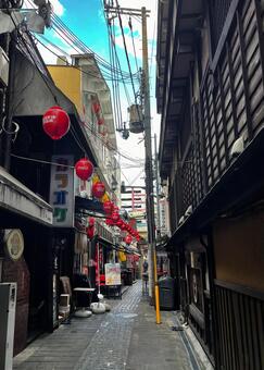 お初天神裏参道 瓶コーク横丁A_711C 路地,横丁,居酒屋の写真素材