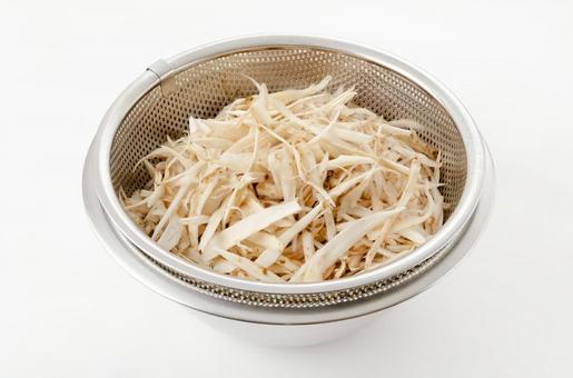 ごぼうのささがき ごぼうのささがき,ごぼうの笹がき,ささがきごぼうの写真素材