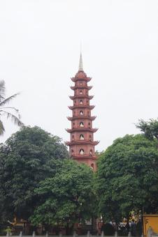 ベトナムハノイのチャンクオック寺 ベトナムハノイのチャンクオック寺 ベトナム,ハノイ,チャンクオック寺の写真素材