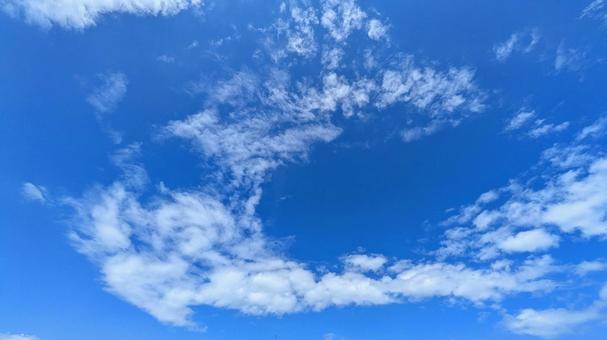 青のキャンバス-71 素材,壁紙,ブルースカイの写真素材