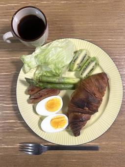 男のブレックファースト２６ 朝食,朝ごはん,ブレックファーストの写真素材