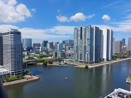 品川から新宿方面の眺望 品川から新宿方面の眺望 風景,俯瞰,ビル群の写真素材