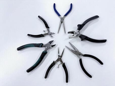 6種の工具 01 工具,ハンドツール,ペンチの写真素材