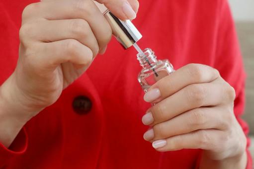 セルフネイル ネイル,セルフネイル,マニキュアの写真素材