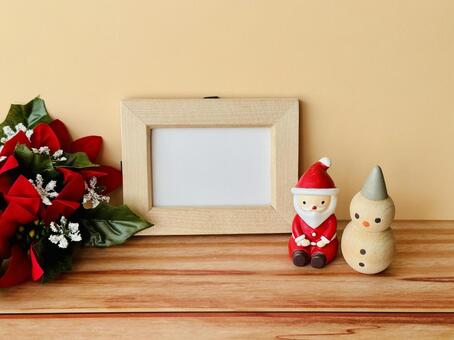 クリスマス用コピースペース クリスマス,サンタ,雪だるまの写真素材