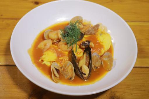 シーフードオムレツの写真