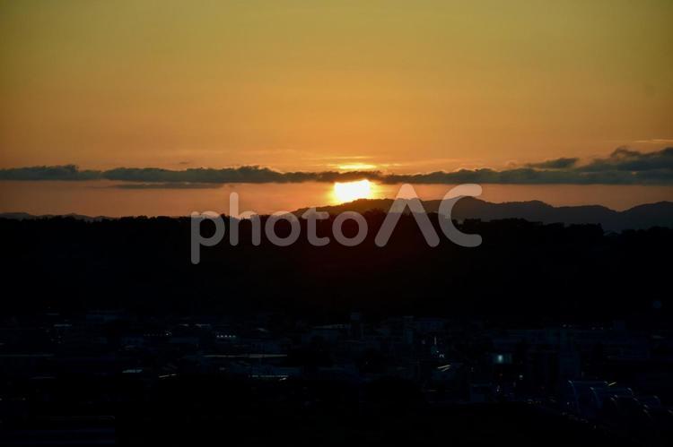 富山市役所の展望塔からの景色 富山市役所,展望塔,景色の写真素材