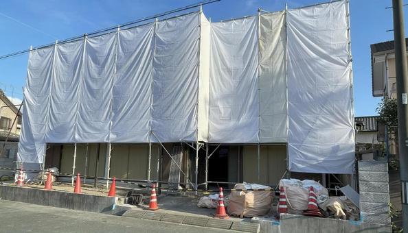 解体工事NM01 解体工事NM01 解体工事,家屋解体,住宅の写真素材