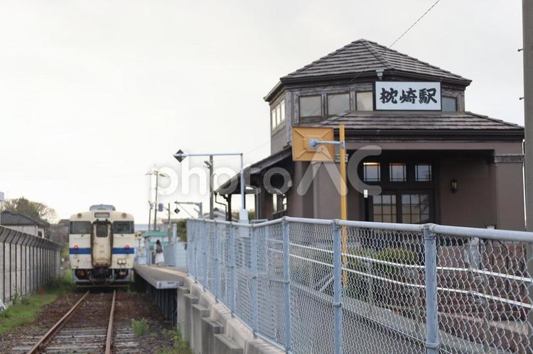 ローカル線の終着駅～枕崎駅 枕崎駅,終着駅,指宿枕崎線の写真素材