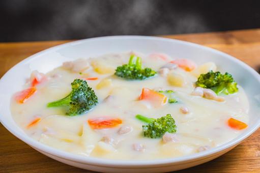 具だくさんクリームシチュー クリームシチュー,洋食,煮込み料理の写真素材