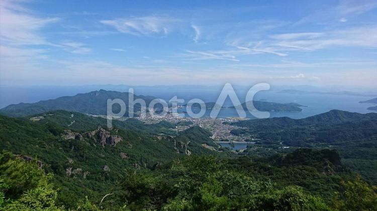 小豆島 寒霞渓からの景色 香川,小豆島,寒霞渓の写真素材