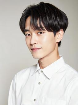 若い日本人の男性　AI生成画像  の写真