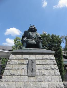 武田信玄像 武田信玄,甲府駅前,山梨の写真素材