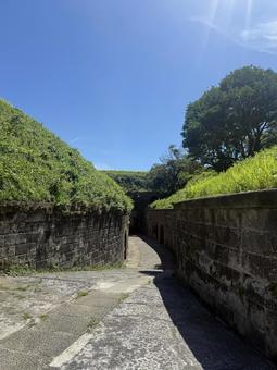千代ヶ崎砲台跡 千代ヶ崎砲台跡 風景,空,景色の写真素材