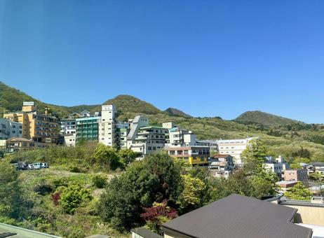 伊香保温泉 ホテルからの景色 伊香保温泉 ホテルからの景色 伊香保温泉,伊香保,温泉の写真素材