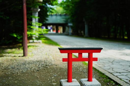 神社の境内 神社の境内の写真