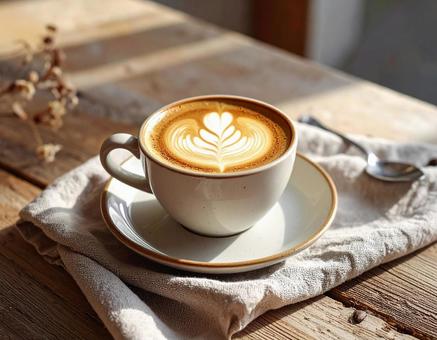 カフェラテの写真