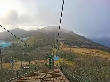 御在所岳 観光リフトからの景色 御在所岳 観光リフトからの景色 御在所岳,リフト,三重県の写真素材